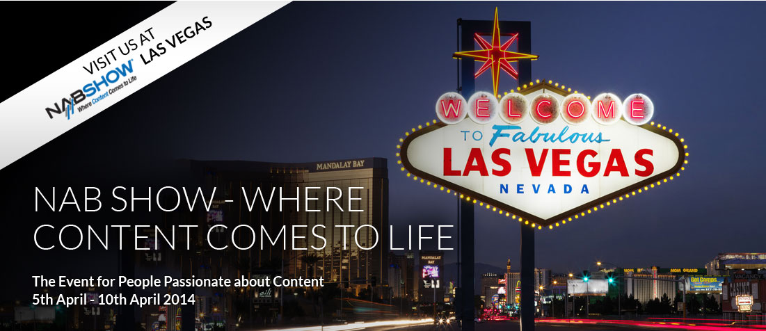 Visit us at the NAB Show Las Vegas